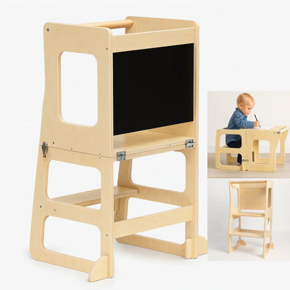 Tour d'apprentissage - 3 en 1 - Pliable en Table