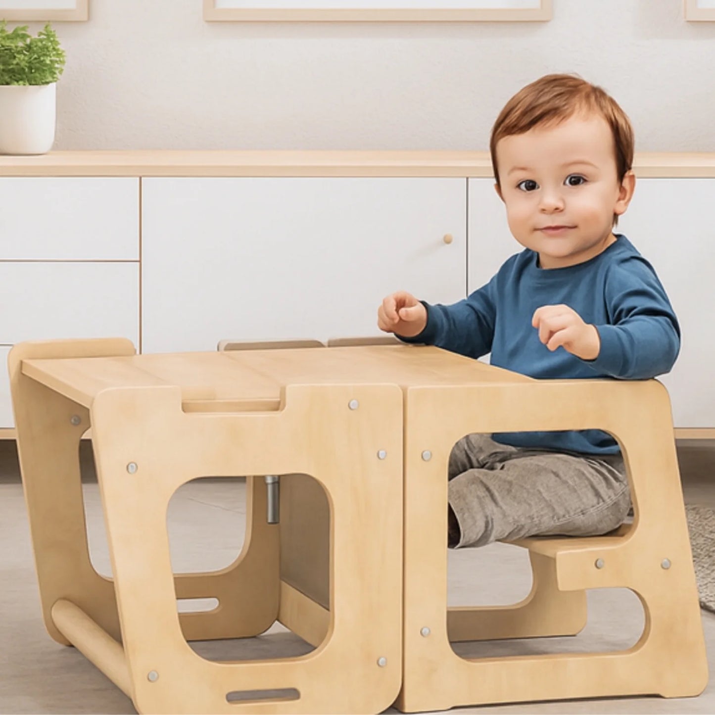 Tour d'apprentissage - 3 en 1 - Pliable en Table